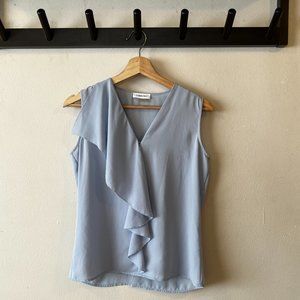 Calvin Klein Work Blouse Tank Tok in Light Blue